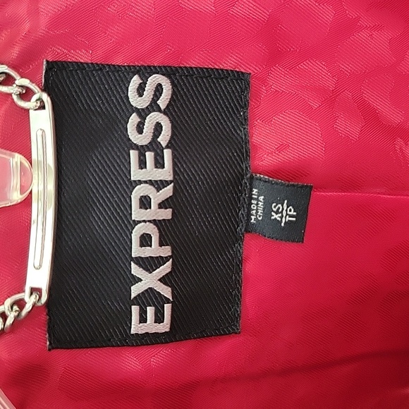 Express Red Peacoat - Picture 2 of 6